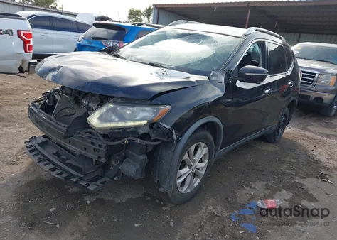 2015 Nissan Rogue Sv из США, поврежденный, VIN KNMAT2MT9FP543794